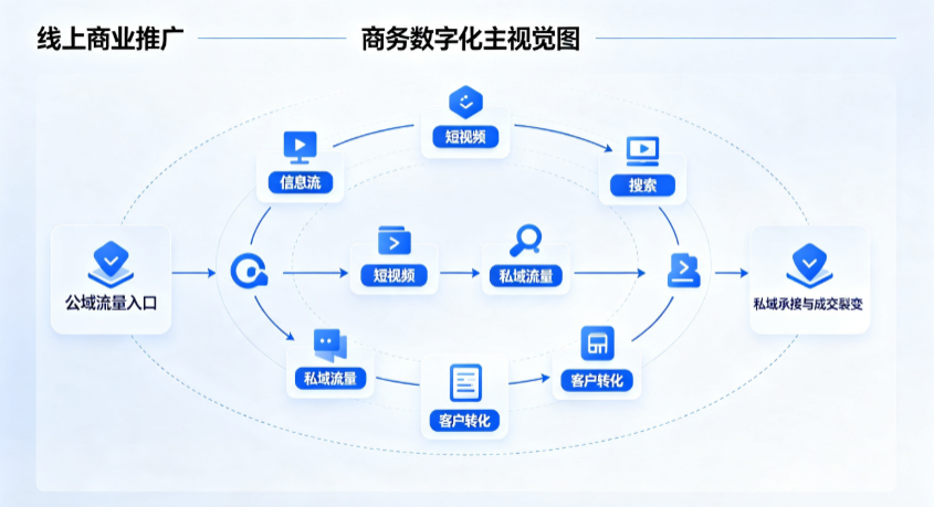 宾县线上商业推广怎么做？全域流量闭环搭建与低成本转化实战指南